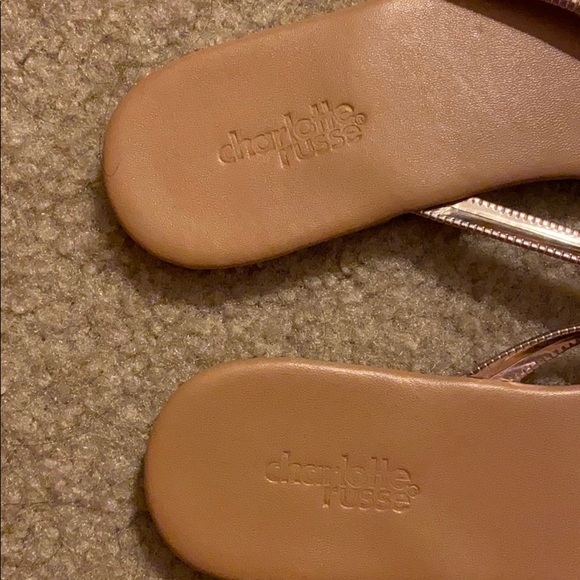 Rose Gold Sandals. - Picture 4 of 5